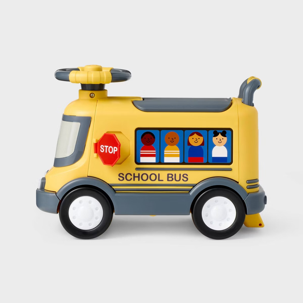Gigglescape Yellow School-Bus Ride On